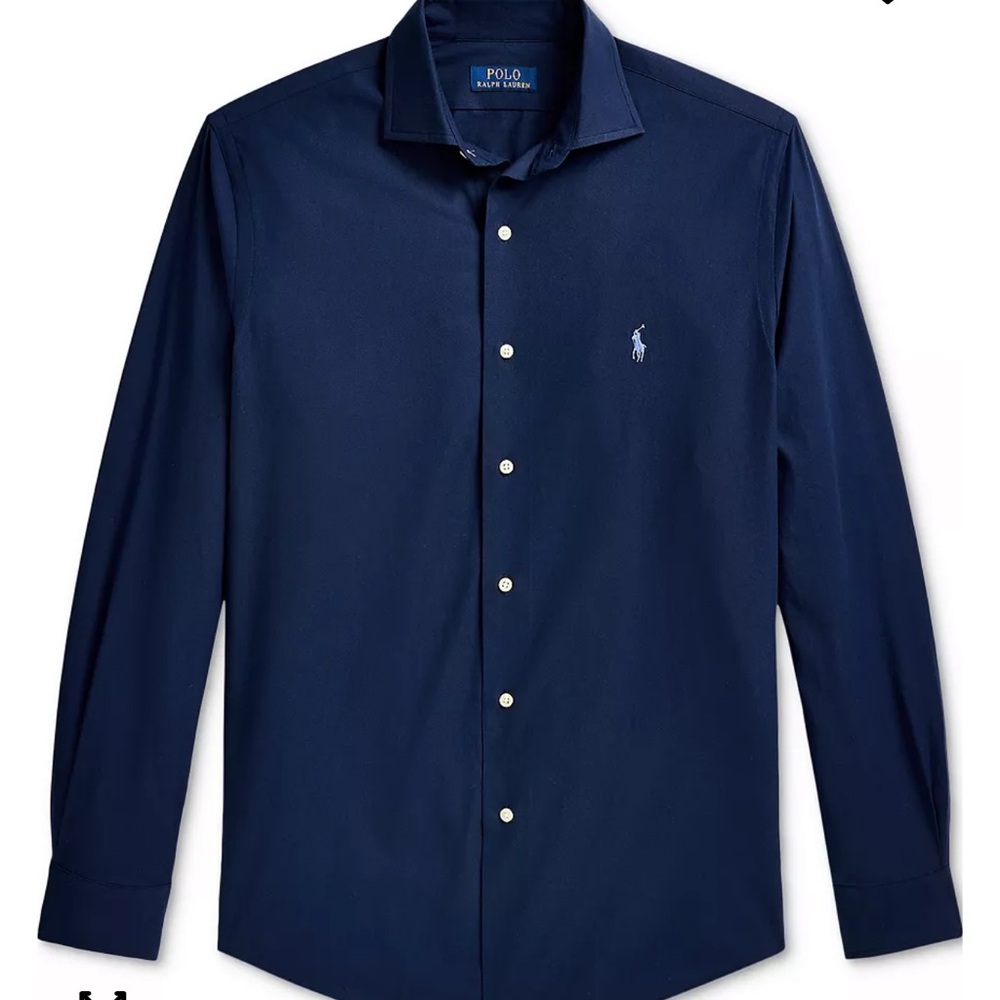 Polo by Ralph Lauren Navy Long-Sleeve Button Shirt